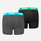 Набір трусів для хлопчиків 2 штуки Puma Boys Basic Boxer 2P 93545401 152 Чорний/Сірий (8720245232128) - зображення 2