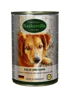 Влажный корм для собак Baskerville Телятина и мясо гуся