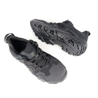 Тактичні шкіряні кросівки Oksy Tactical літні з сіткою трекінгові Black розмір 41 - зображення 4