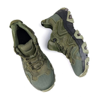 Тактичні шкіряні кросівки Oksy Tactical літні з сіткою трекінгові Olive розмір 40 - зображення 4