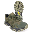 Тактичні шкіряні кросівки Oksy Tactical демісезонні трекінгові Olive розмір 40 - зображення 9