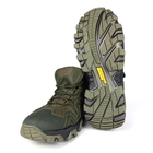 Тактичні шкіряні кросівки Oksy Tactical демісезонні трекінгові Olive розмір 42 - зображення 8
