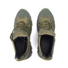 Тактические кожаные кроссовки Oksy Tactical демисезонные трекинговые Olive размер 41 - изображение 6