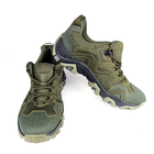 Тактичні шкіряні кросівки Oksy Tactical літні з сіткою трекінгові Olive розмір 43 - зображення 8