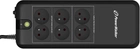 UPS PowerWalker VFD 600 APFC FR 600VA (300W) Black - obraz 2