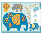 Zestaw kreatywny Djeco Soft Jungle Sticker Mosaic Collage Craft (3070900090972) - obraz 2