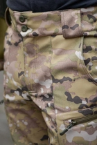 Чоловічі штани Softshell на флісі колір мультикам Водонепроникні XL - зображення 11