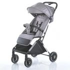 Детская прогулочная коляска EL CAMINO ME 1129 LINK Silver Striped чехол, дождевик / цвет серебристый
