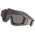 Тактичні окуляри закритого типу, захисна маска Оливковий - зображення 1