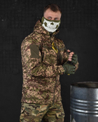 Весняна тактична куртка софтшол Military plus хижак XL - зображення 5
