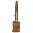 Однолямочная сумка тактическая через плечо Хаки (TY-231) (для документов, турникета, фонаря, компаса, карабина) - изображение 6
