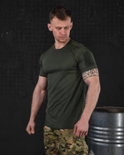 Тактична футболка потовідвідна oliva dexter L - зображення 5