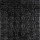 3D панель самоклеющаяся 700x770x3мм кирпич Черный (019-3) SW-00000584