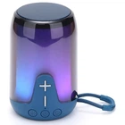 Портативная колонка TG652 5W с RGB подсветкой и ремешком Blue