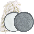 Очищувальні диски Beter Natural Fiber Reusable Makeup 6 шт + бавовняний мішечок (8412122223212) - зображення 1