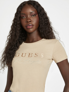 Koszulka damska bawełniana Guess Q3OI04KAK91-G1BQ S Beżowa (7621701442437) - obraz 4