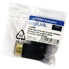 Adapter LogiLink HDMI AM/AF 90° Czarny (AH0008) - obraz 2