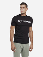 Koszulka męska bawełniana Reebok Gs Reebok Linear Rea 100042232 L Czarny/Biały (4064048052465)