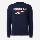 Bluza bez kaptura męska Reebok Identity Big 100050277 2XL Granatowa (4066751204414) - obraz 3