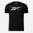Koszulka męska bawełniana Reebok Gs Vector Tee 100052762 XL Czarna (4065424152373) - obraz 6