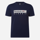 Koszulka męska bawełniana Reebok Gs Reebok Classic Ss 100070394 L Granatowa (4066761053163) - obraz 1