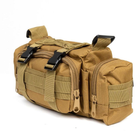 Сумка - подсумок тактическая поясная Tactical военная, сумка нагрудная с ремнем на плечо 5 QJ-500 литров кордура - изображение 7