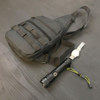 Сумка кобура наплечная | Мужская сумка-слинг тактическая плечевая | Сумка для скрытого IW-838 ношения пистолета - изображение 3