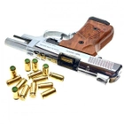 Стартовый пистолет Stalker 2914 UK Shiny Chrome, Сигнальный пистолет под холостой патрон 9мм, Шумовой - изображение 4