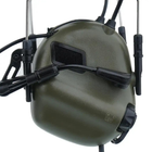 Активні тактичні навушники з комунікаційною гарнітурою Earmor M32. Колір: Ranger Green, EM-M32-GRN - зображення 3