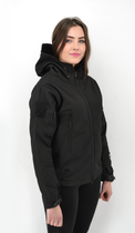 Женская тактическая куртка Eagle Soft Shell с флисом Black L (AW010800) - изображение 3
