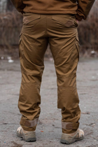 Чоловічі тактичні штани «Kayman Military» койот із посиленими зонами та накладними кишенями Rip-stop 32/32 - зображення 3