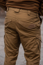 Чоловічі тактичні штани «Kayman Military» койот із посиленими зонами та накладними кишенями Rip-stop 32/32 - зображення 6