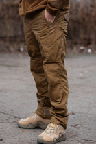 Чоловічі тактичні штани «Kayman Military» койот із посиленими зонами та накладними кишенями Rip-stop 38/34 - зображення 2