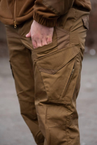 Чоловічі тактичні штани «Kayman Military» койот із посиленими зонами та накладними кишенями Rip-stop 38/34 - зображення 4