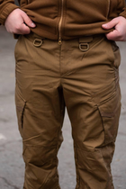 Мужские тактические штаны Kayman Military койот с усиленными зонами и накладными карманами Rip-stop 30/34 - изображение 7