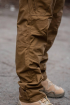 Чоловічі тактичні штани «Kayman Military» койот із посиленими зонами та накладними кишенями Rip-stop 30/34 - зображення 8