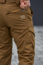 Чоловічі тактичні штани «Kayman Military» койот із посиленими зонами та накладними кишенями Rip-stop 36/34 - зображення 12