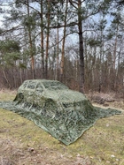 Маскувальна сітка 4х5м для автомобіля, пікапа, позашляховика та техніки "Листя зелене №1" - зображення 4