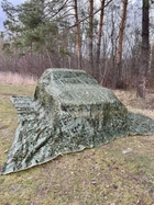 Маскировочная сетка 3х5м для автомобиля, пикапа, внедорожника и техники "Листья зелёные №1" - изображение 5
