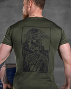 Тактическая потоотводящая футболка Odin олива welcome L - изображение 7