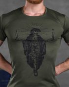 Тактическая потоотводящая футболка Odin maria oliva M - изображение 5