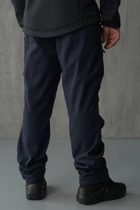 Мужские темно-синие брюки ДСНС SoftShell на флисе с высокой посадкой XL - изображение 2