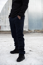 Чоловічі темно-сині штани ДСНС SoftShell на флісі із високою Посадкою M - зображення 5