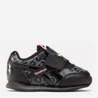 Buty sportowe dziecięce dla dziewczynki na rzepy Reebok Royal Cl Jog 100075218 25.5 Czarne (1200143267981) - obraz 1