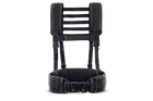 Ремінно плечова система базова U-WIN з лямками / розвантажувальна система РПС під балістичний пакет розміру L Cordura 500 Чорний - изображение 1