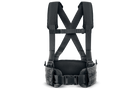 Ремінно плечова система U-WIN PRO посилена з стандартними лямками / розвантажувальна система РПС під балістичний пакет розміру L Cordura 500 Чорний - зображення 1