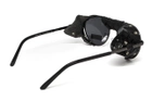 Очки защитные Global Vision Aviator-5 GunMetal (gray), серые в темной оправе со съёмным уплотнителем из синтетической кожи - изображение 7
