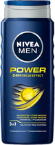 Гель для душу Nivea Men Shower Gel 24H Fresh Effect 3 в 1 500 мл (9005800286556) - зображення 1