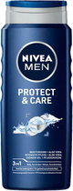 Żel pod prysznic Nivea Men Shower Gel Protect & Care 3 w 1 500 ml (9005800224473) - obraz 1