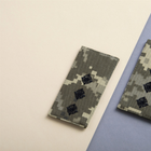 Шеврон нашивка на липучке IDEIA погон звания ВСУ Старший лейтенант 5х10 см пиксель (2200004295770) - изображение 4